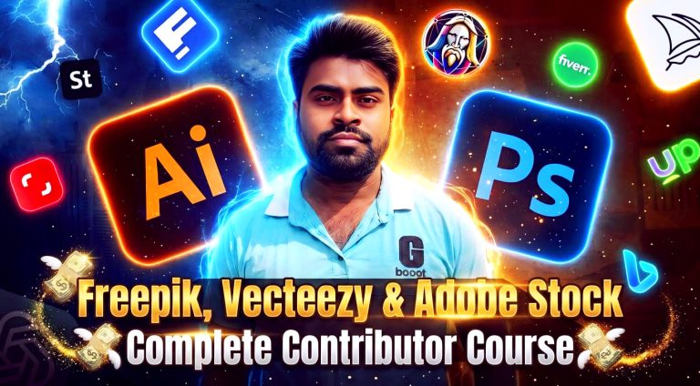 🚀 Freepik, Vecteezy & Adobe Stock Complete Contributor Course